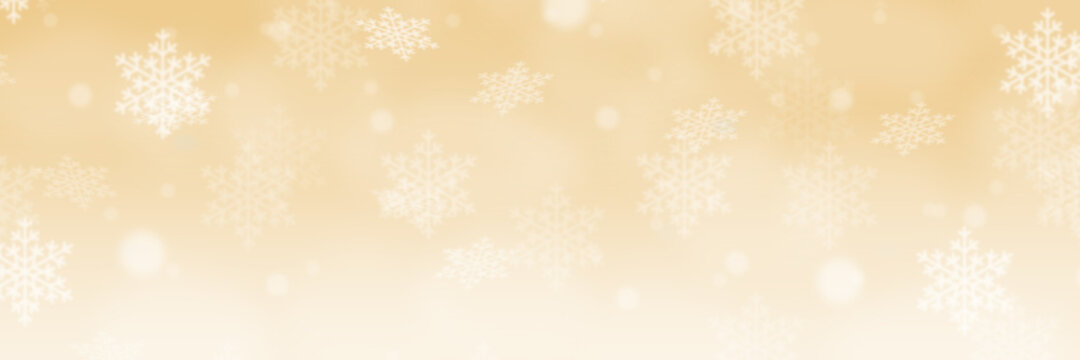 Christmas background pattern card golden Gold banner panorama wallpaper with copyspace copy space