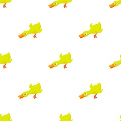 Yellow duck pattern seamless background texture repeat wallpaper geometric vector