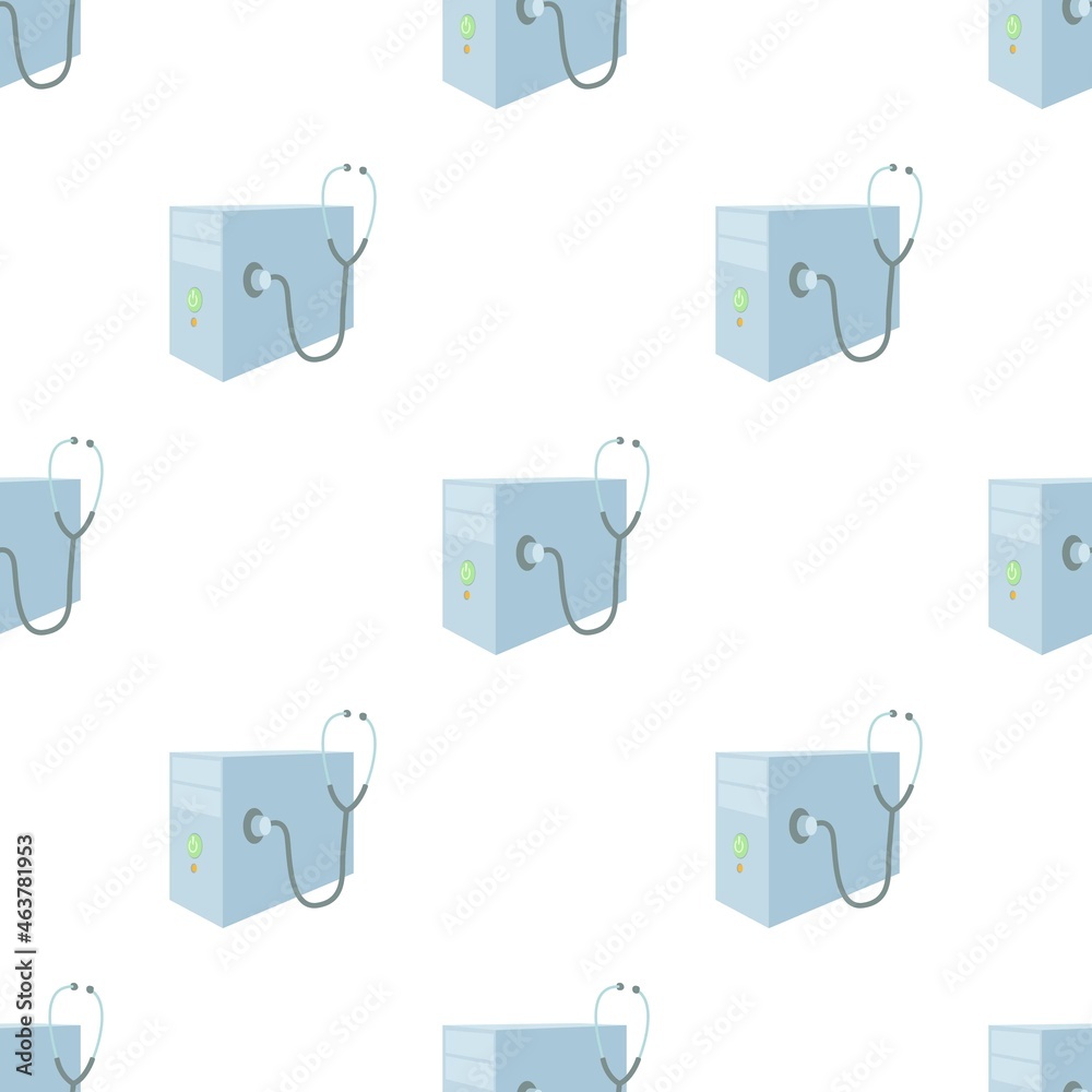 Poster repair of computer system unit pattern seamless background texture repeat wallpaper geometric vector