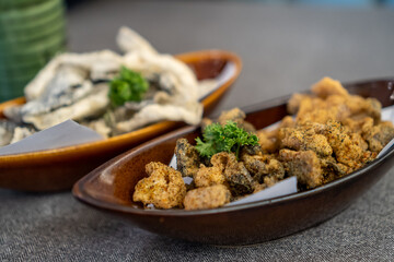 Crispy Fried Fish Skin with Seasoning