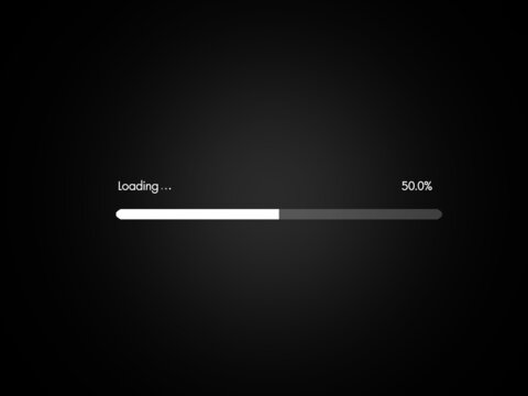 loading icon in black background