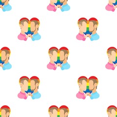 Two men gay pattern seamless background texture repeat wallpaper geometric vector