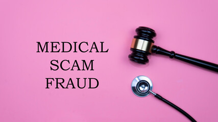 Medical fraud and scam concept. Life insurance fraud - obrazy, fototapety, plakaty