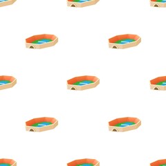 Stadium for tennis pattern seamless background texture repeat wallpaper geometric vector