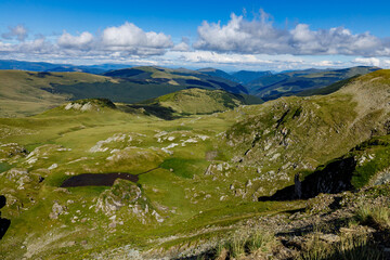Fototapeta premium The landscape of the Carpathian Mountains 