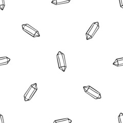 Hand drawn vector. Seamless pattern with geometric crystals.