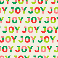 Fun typography design seamless pattern for christmas background.