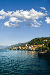 Naklejka premium Small picturesque town of Bellagio in Lake Como, Italy