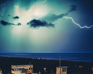 night storm sea