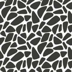Seamless patterns. Abstract shapes randomly spaced .Vector illustration