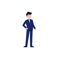 businessman character style vector illustration design