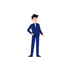 businessman character style vector illustration design