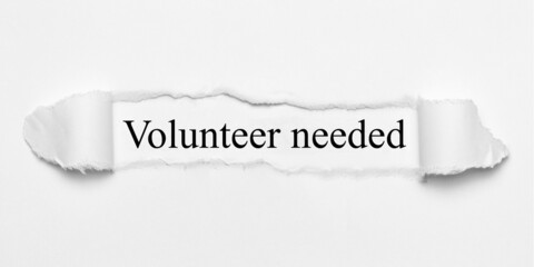 Volunteer needed