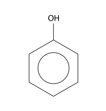 Chemical structure formula of Phenol (Phenol molecule)