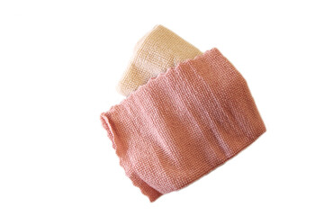 Kitchen towels, microfiber. Isolated on white background 