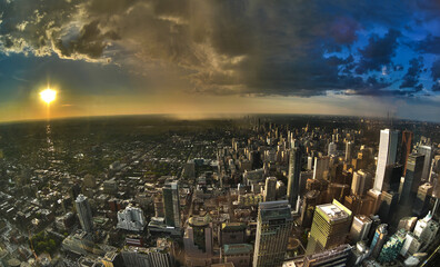 Panorama Toronto z CN Tower