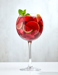 glass of red sangria
