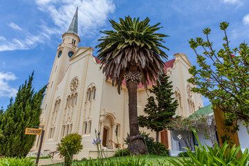 Exterior of the Dutch Reformed Church in Main Street, Napier, Western Cape, South Africa