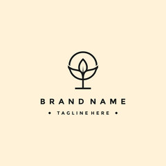 Leaf Creative Concept Logo Design Template