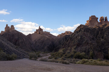 The Charyn Canyon consists of 5 different canyons, the Valley of Castles is the most popular part of the Charyn Canyon.