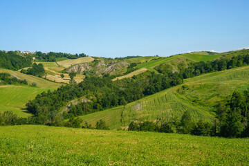 Obraz premium Rural landscape at Rivalta di Lesignano Bagni, Emilia-Romagna