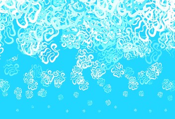 Obraz premium Light BLUE vector template with chaotic shapes.