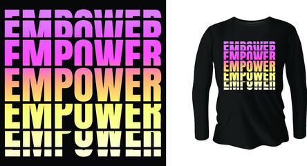 Typography t-shirt design.