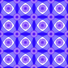 blue and white tiles repeat pattern