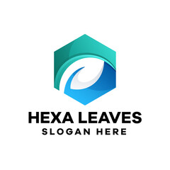 Fototapeta premium Abstract Leaves Gradient Logo Design