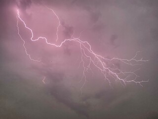 lightning in the sky