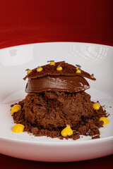 chocolate cake on a plate
