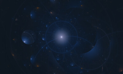 Abstract space galaxy star background