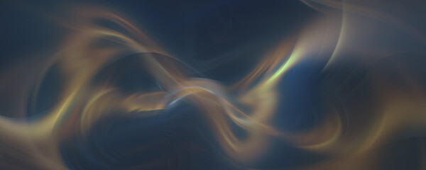 Abstract blue background with smoke