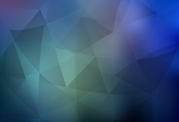 Fototapeta premium Light BLUE vector triangle mosaic background.