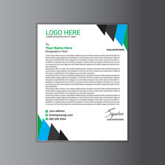 Print Simple Vector Letterhead Design