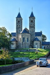 Obraz premium Basiliek Sint Odiliënberg. The Basilica of St. Odilienberg in Limburg offers a fascinating look at the past. Odilienberg, Netherlands, Holland, Europe