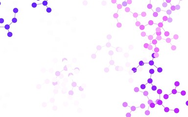 Light Purple vector background with forms of artificial intelligence.