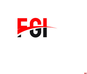 FGI Letter Initial Logo Design Vector Illustration