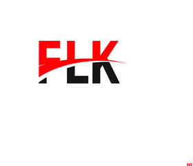 FLK Letter Initial Logo Design Vector Illustration