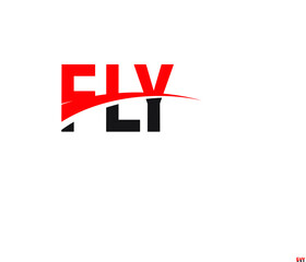 Obraz premium FLY Letter Initial Logo Design Vector Illustration