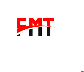 Obraz premium FMT Letter Initial Logo Design Vector Illustration