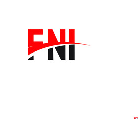 FNI Letter Initial Logo Design Vector Illustration