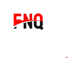FNQ Letter Initial Logo Design Vector Illustration