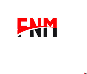 FNM Letter Initial Logo Design Vector Illustration