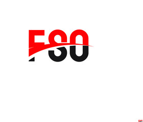 FSO Letter Initial Logo Design Vector Illustration