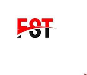 FST Letter Initial Logo Design Vector Illustration