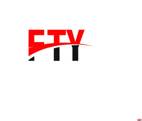 FTY Letter Initial Logo Design Vector Illustration