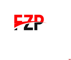 FZP Letter Initial Logo Design Vector Illustration