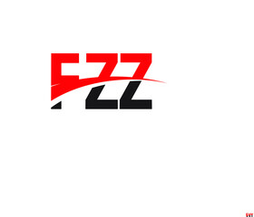 FZZ Letter Initial Logo Design Vector Illustration
