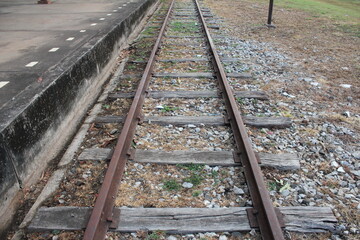 Fototapeta premium railway lines or Train track